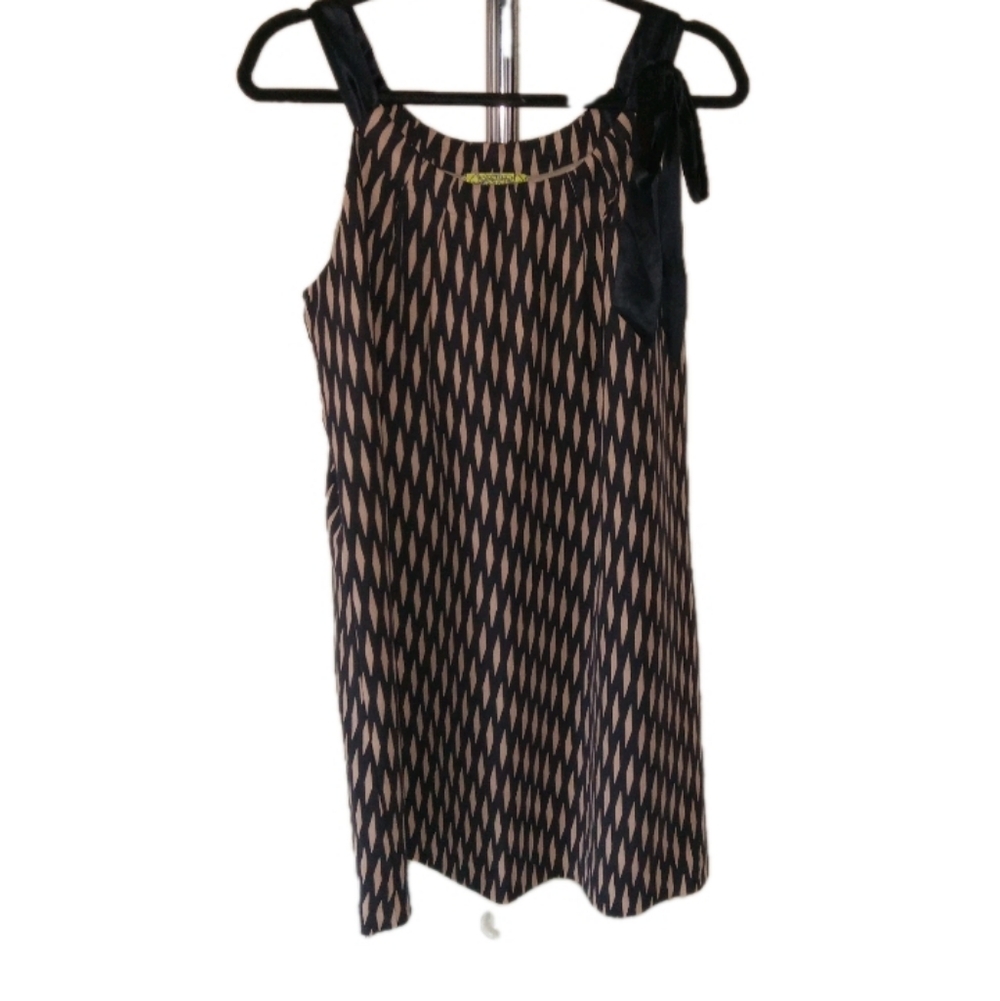 Anthropologie Floreat Textured Silk Lined Dress Large - Picture 7 of 10